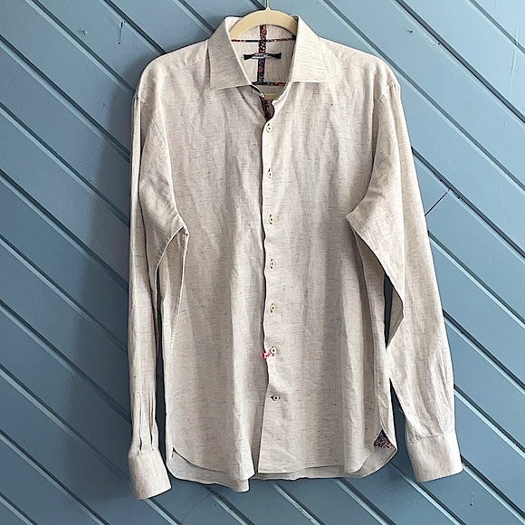 Hammer Made Linen blend button down - Picture 1 of 12